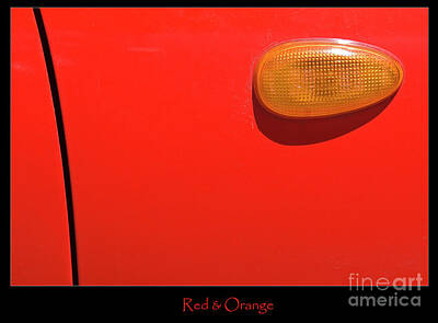 Transportation Photos - Red and orange by Ofer Zilberstein