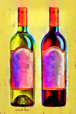 Surrealism Rights Managed Images - Red And White Wine Yellow - PA Royalty-Free Image by Leonardo Digenio