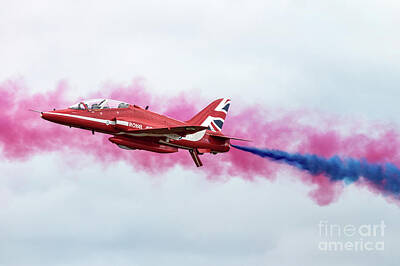 Watercolor Butterflies - Red Arrows Display by Airpower Art