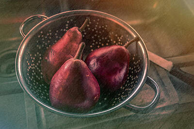Vintage Oldsmobile Royalty Free Images - Red dAnjou pears 1 Royalty-Free Image by Mike Penney