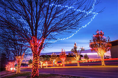 Royalty-Free and Rights-Managed Images - Rhema Christmas Lights - Christmas in Broken Arrow Oklahoma by Gregory Ballos