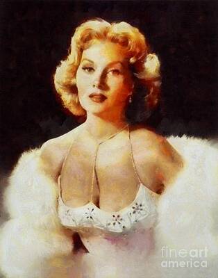 Animal Surreal - Rhonda Fleming, Vintage Hollywood Actress by Esoterica Art Agency