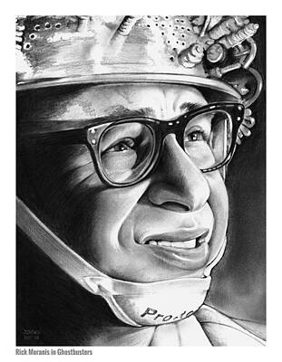 Celebrities Drawings Royalty Free Images - Rick Moranis Royalty-Free Image by Greg Joens