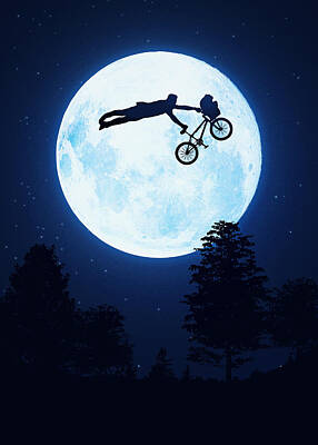 Science Fiction Rights Managed Images - Riding the Kuwahara BMX Like A Boss Royalty-Free Image by Philipp Rietz
