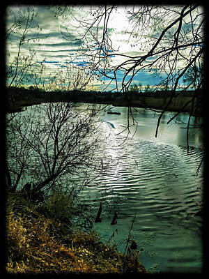 Southwest Landscape Paintings - River by Chad Vidas