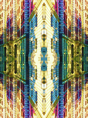 Abstract Skyline Mixed Media Royalty Free Images - Riverside And 92nd New York City Royalty-Free Image by Tony Rubino