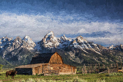 Mountain Digital Art - Roaming the Range II by Jon Glaser