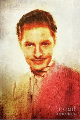 Celebrities Royalty-Free and Rights-Managed Images - Robert Donat, Vintage Hollywood Actor by Esoterica Art Agency