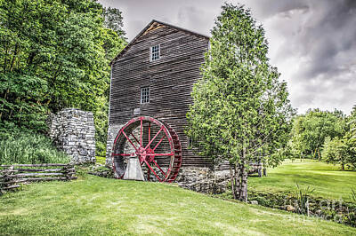 Nikki Vig Royalty-Free and Rights-Managed Images - Rock Mill - Grist Mill by Nikki Vig
