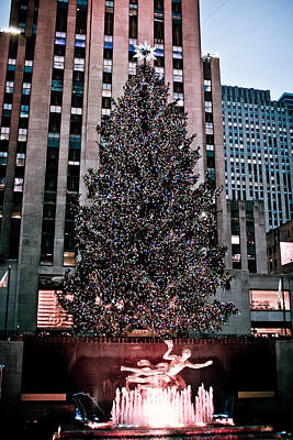 Holiday Cheer Hanukkah - Rockefeller Center Christmas Tree by Robert J Caputo