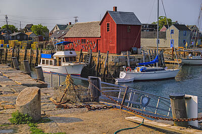 Mark Myhaver Photos - Rockport Waterfront by Mark Myhaver