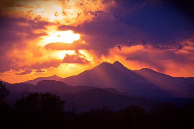James Bo Insogna Rights Managed Images - Rocky Mountain Sunset Royalty-Free Image by James BO Insogna