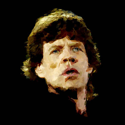 Rock And Roll Mixed Media Rights Managed Images - Rolling Stones 4 Royalty-Free Image by Rafa Rivas