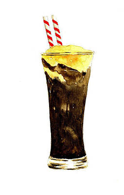 Beer Painting Rights Managed Images - Root Beer Float Royalty-Free Image by Michael Vigliotti