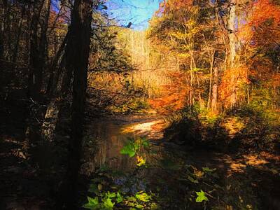 Impressionism Digital Art - Rottenwood Creek by Daniel Eskridge