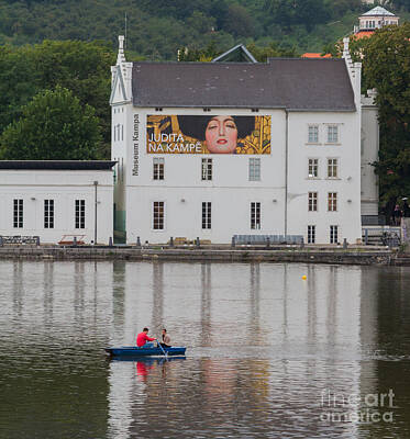 Studio Grafika Science - Rowboat on Vitava River Prague CZE by Dan Hartford