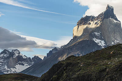Mountain Royalty-Free and Rights-Managed Images - Rugged Mountains Of Torres Del Paine by Keith Levit