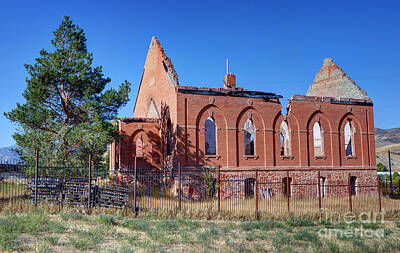 Beers On Tap - Ruined Church in Rural Utah by Gary Whitton