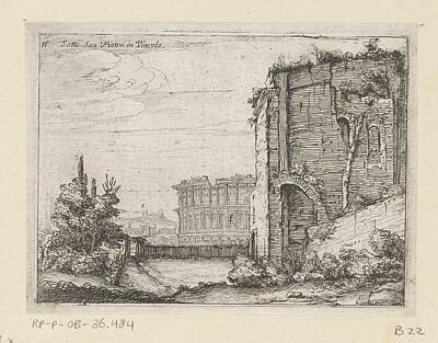 Neutrality - Ruins of antique building and the Colosseum in Rome, Giovanni Battista Mercati, 1629 by Giovanni Battista Mercati