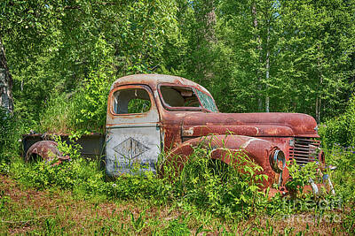 Transportation Photos - Rusty Truck by Paul Quinn