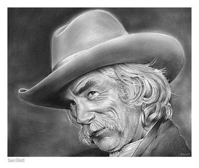 Celebrities Royalty-Free and Rights-Managed Images - Sam Elliott by Greg Joens