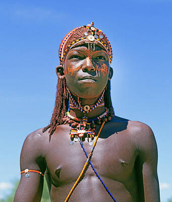 Movies Star Paintings - Samburu Warrior by Buddy Mays