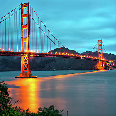 Royalty-Free and Rights-Managed Images - San Francisco Golden Gate Bridge 1x1 by Gregory Ballos