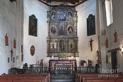 Wine Corks Royalty Free Images - San Miguel Mission Altar Royalty-Free Image by Catherine Sherman