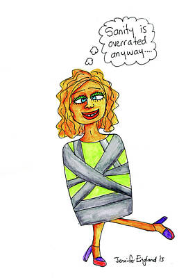 Comics Drawings - Sanity by Jennifer England