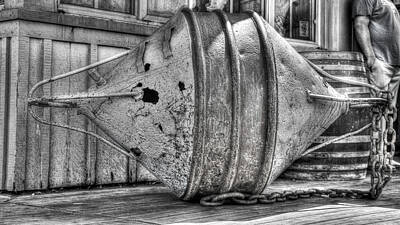 Door Locks And Handles Rights Managed Images - A Retired Buoy Royalty-Free Image by Richard Hinds