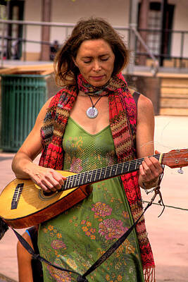 Musicians Royalty Free Images - Sante Fe Musician Royalty-Free Image by David Patterson