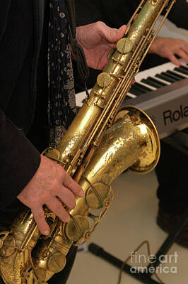 Musician Photo Royalty Free Images - Saxophone Royalty-Free Image by Ilan Amihai