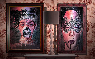 Grace Kelly - Scary Museum Wallart by Artful Oasis