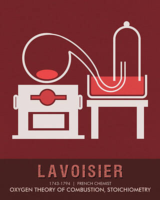 Royalty-Free and Rights-Managed Images - Science Posters - Antoine Lavoisier - Chemist by Studio Grafiikka