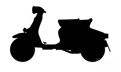 Royalty-Free and Rights-Managed Images - Scooter Silhouette by Bigalbaloo Stock