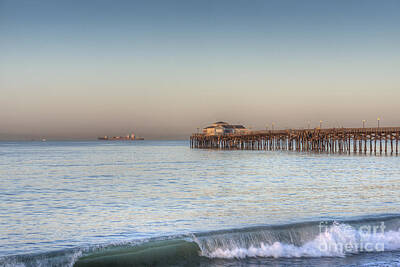 Grateful Dead Royalty Free Images - Seal Beach CA Pier Waves 2 Royalty-Free Image by David Zanzinger