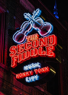 Musicians Photos - Second Fiddle - Nashville TN by Stephen Stookey