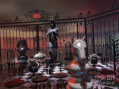 Surrealism Mixed Media - Secret Garden by ML Walker