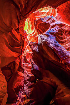 Best Sellers - Abstract Landscape Photos - Secret Layer - Antelope Canyon by Gregory Ballos