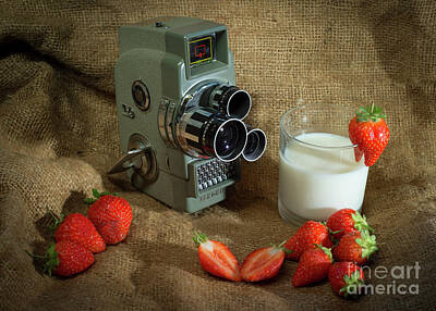 Claude Monet - Sekonic and Strawberries  by Rob Hawkins