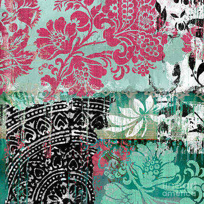 Royalty-Free and Rights-Managed Images - Serendipity Damask Batik II by Mindy Sommers
