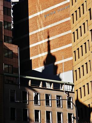 Jolly Old Saint Nick - Shadow on Swire House by CL Redding