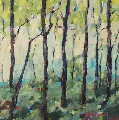 Seamstress - Shadowed Birches by Beth Capogrossi