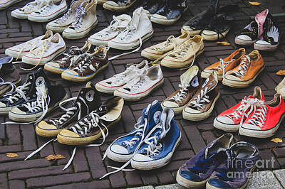 Swirling Patterns - Shoes at a flea market by Iryna Liveoak