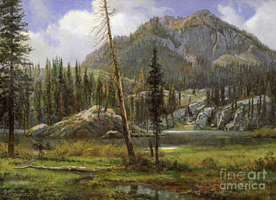 Mountain Paintings - Sierra Nevada Mountains by Celestial Images