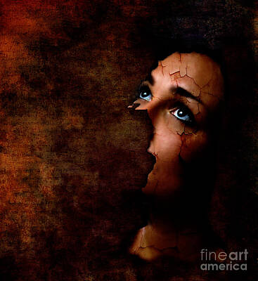 Surrealism Digital Art Rights Managed Images - Silenced Royalty-Free Image by Jacky Gerritsen