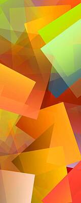 Abstract Digital Art - Simple Cubism 14 by Chris Butler