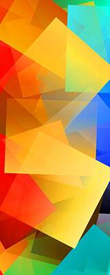 Abstract Royalty Free Images - Simple Cubism 15 Royalty-Free Image by Chris Butler