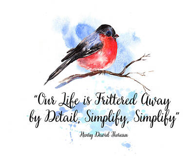 Birds Paintings - Simplify by Colleen Taylor