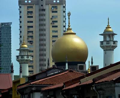 Easter Bunny Royalty Free Images - Singapore Mosque Royalty-Free Image by John Hughes